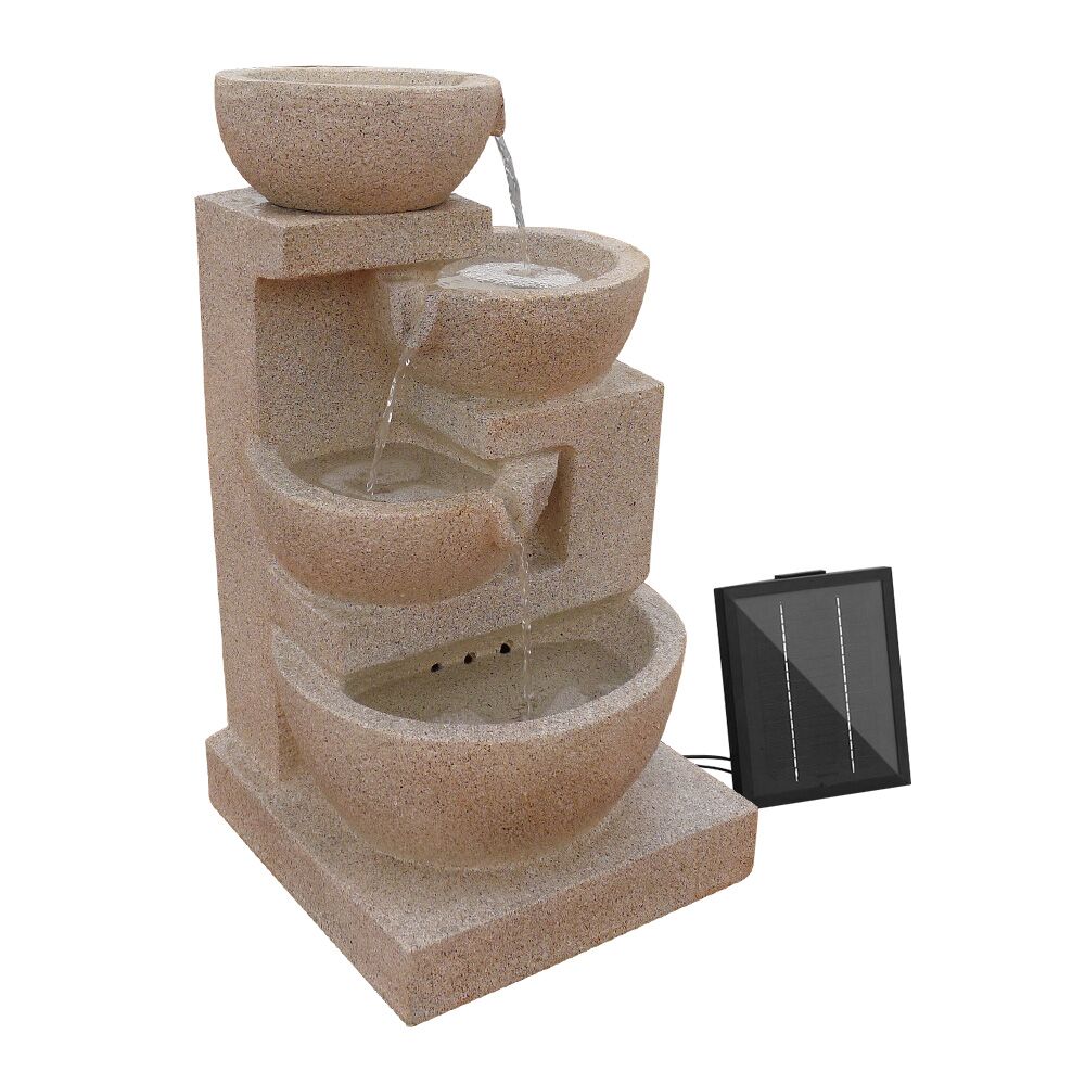 Solar Powered Water Pump, 4 Tier Feature, LED Lighting With Lithium Powered Back-Up Battery 250L/H 1.2m Lift