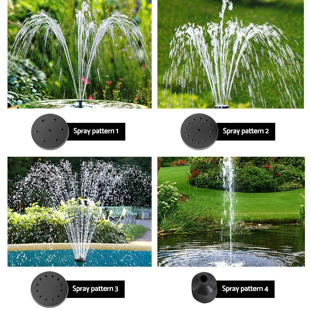 8W Solar Powered Water Pond Pump Outdoor Submersible Fountains 230L/H 1.2m Lift - Image 6