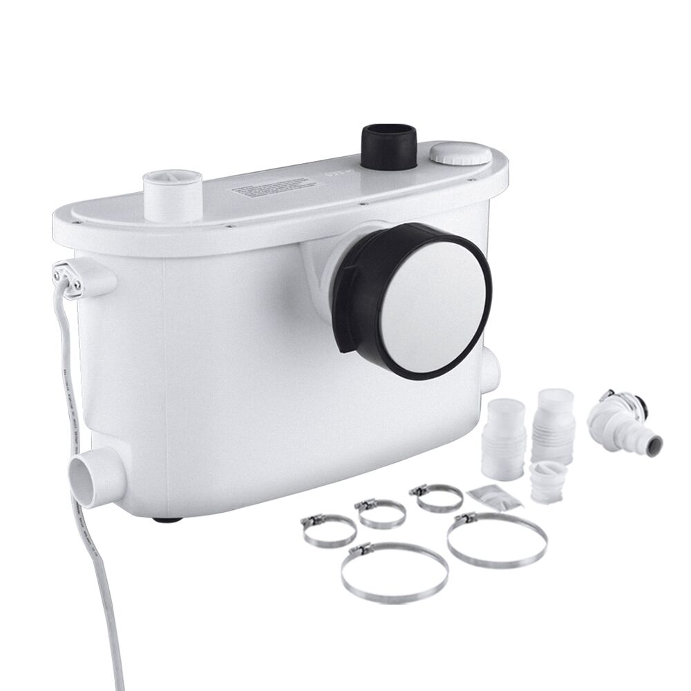 Automatic 400W Macerator Toilet Sewerage Pump, Solid Waste Pump, Waste Grey Water Disposal 16,200L/H 7m lift