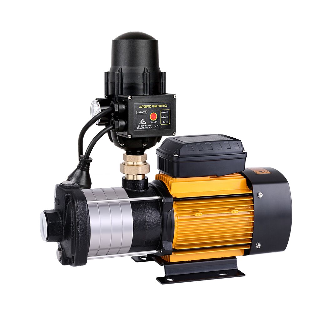 Multi Stage Water Pump Pressure Rain Tank Garden Farm House Irrigation 2000W Black Controller 9,000L/H 60m Lift