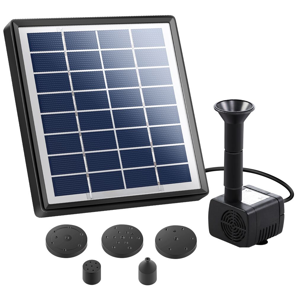 Solar Pond Pump Submersible Fountains Outdoor Pool Garden Pumps 190L/H 1.2m Lift