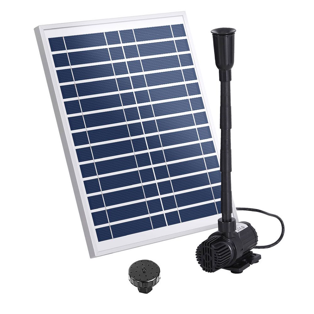 Submersible Solar Powered Pond Pump Outdoor Garden Water Pool 610L/H 3m Lift