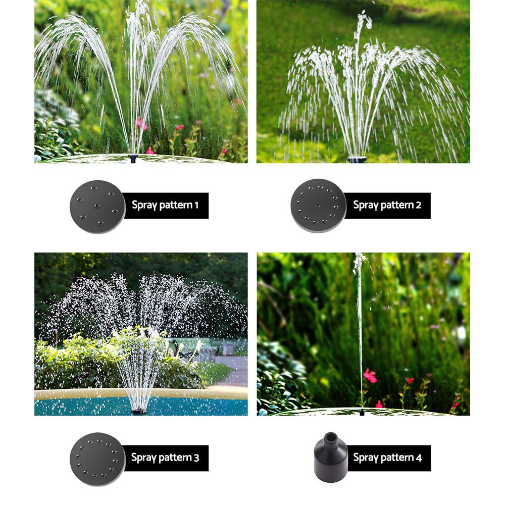 Submersible Solar Powered Water Pond Pump Kit Garden Pool Fountain 250L/H 1.35m Lift - Image 5