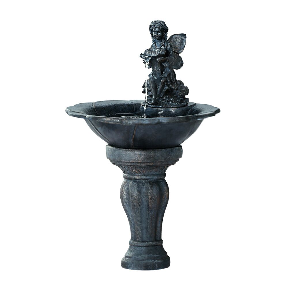 Solar Powered Water Fountain with LED Lights Angel 94cm 200L/H
