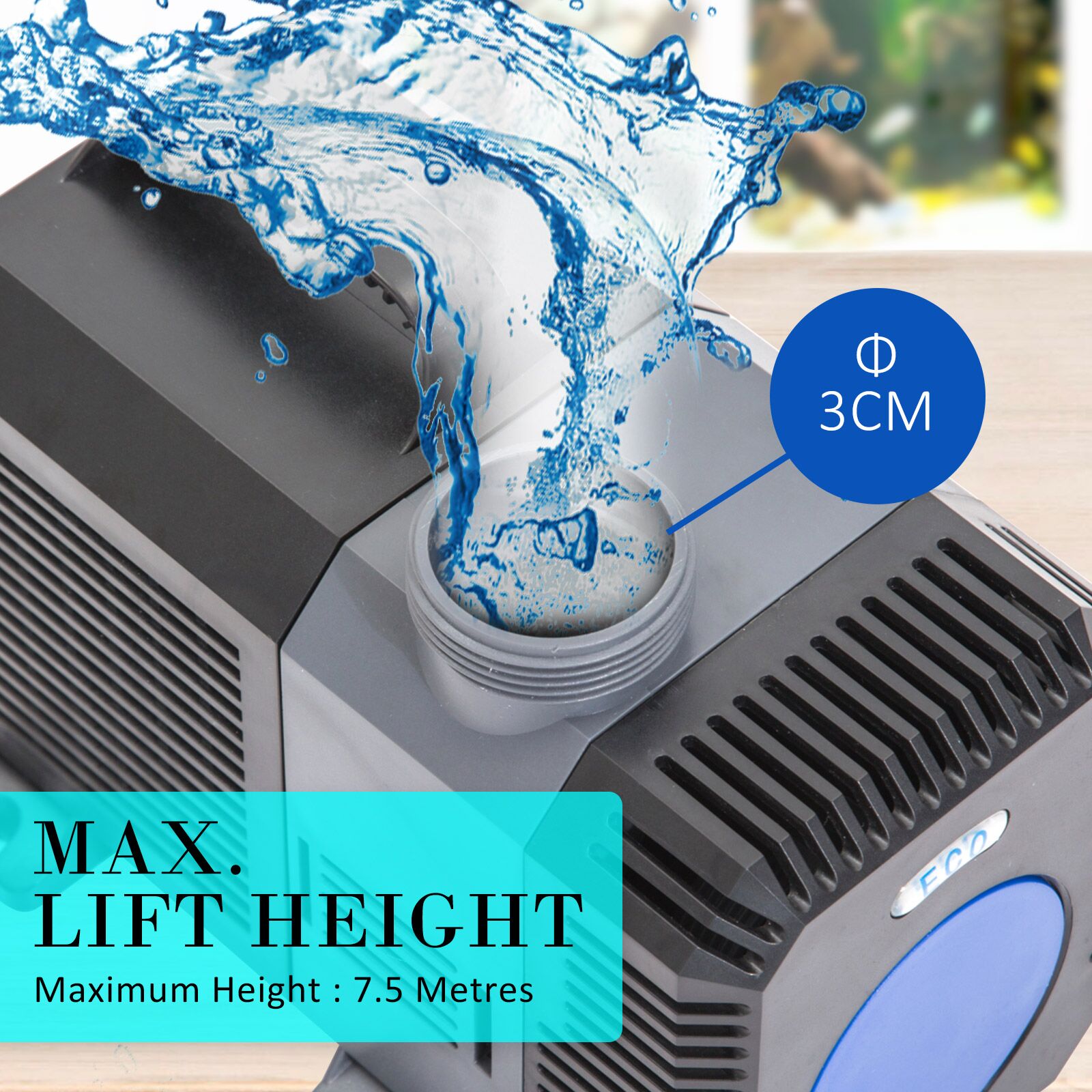 Dynamic Power Aquarium Submersible Pond Water Pump 16000L/H - Image 12
