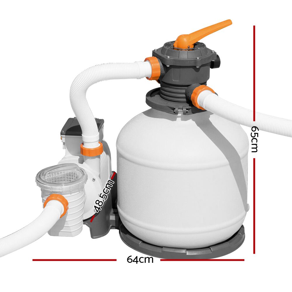 Bestway Pool Pump Sand Filter 3000GPH 11355L/H Pools Flowclear Filters - Image 2