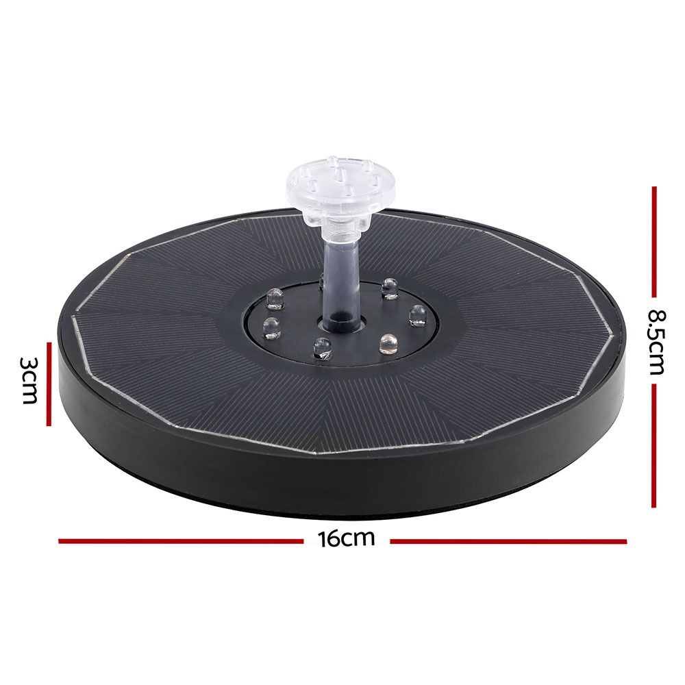 Solar Floating Fountain Pump with LED Light – Outdoor Pond Water Feature for Garden & Patio - Image 2