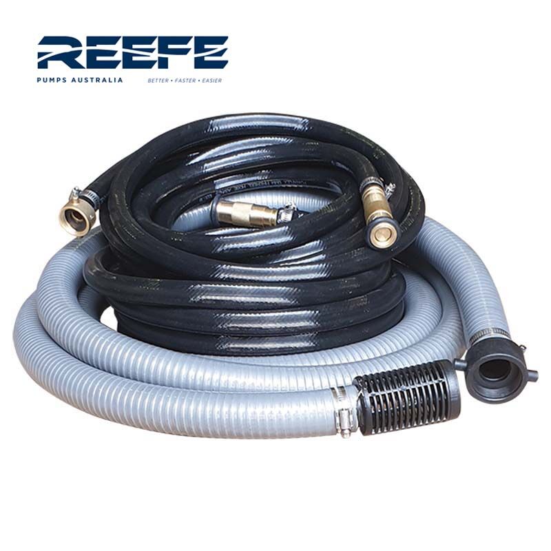 Fire Hose Kit - 1x4m 11/2" Suction Hose 2 x 6m 3/4" Fire Hose