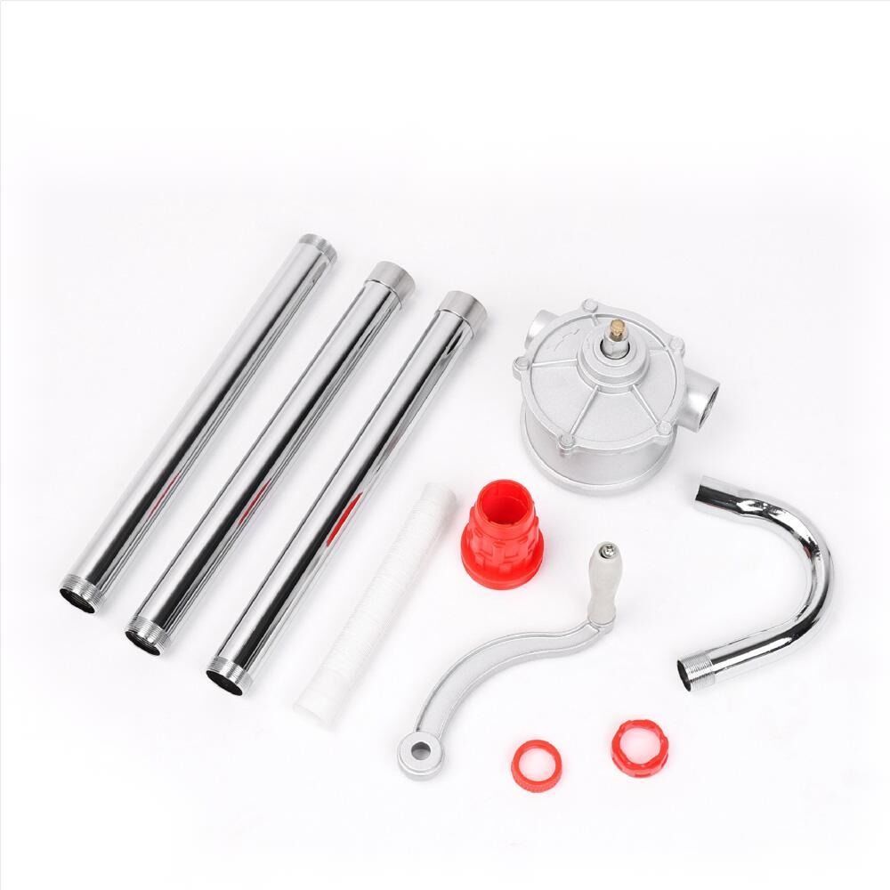 Rotary Drum Pump Aluminium Hand Pump Fuel Oil Petrol 44 Gallon