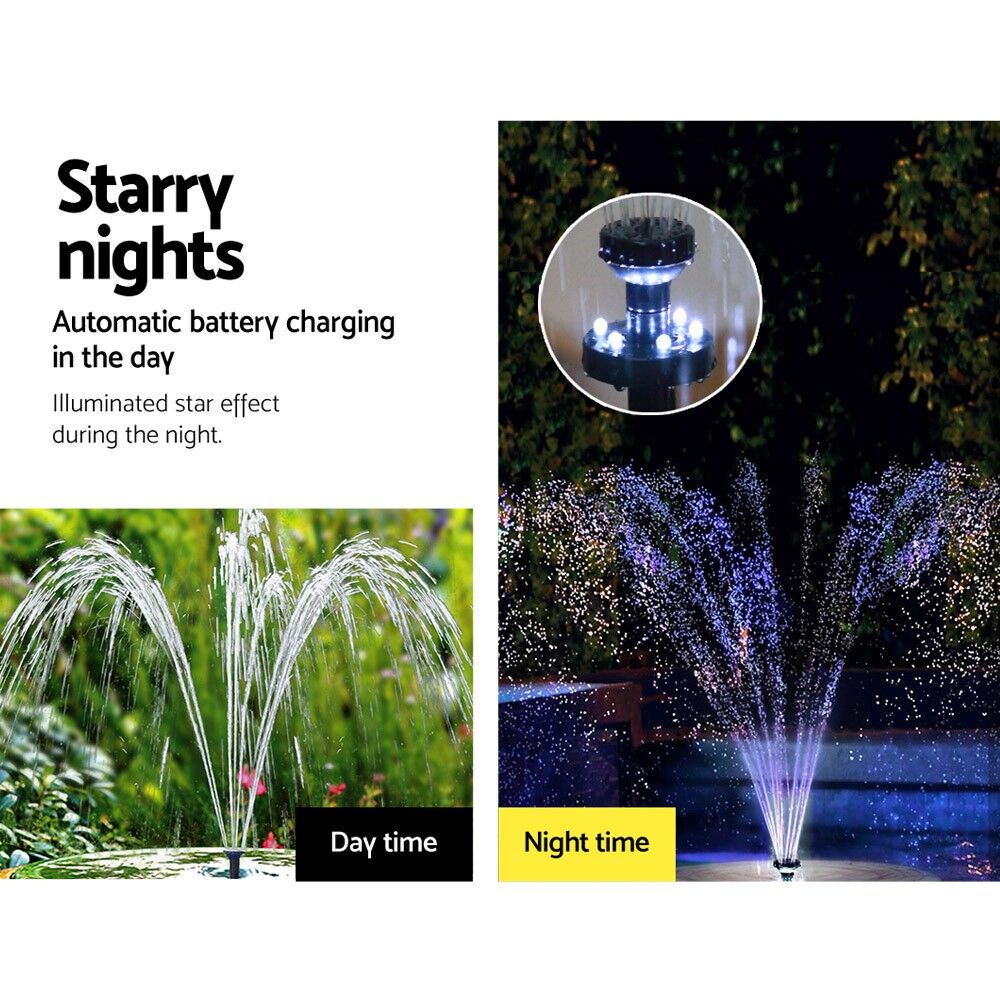 Solar Pond Submersible Fountain Pump with Battery Back-up 250L/H 1.2m Lift - Image 5