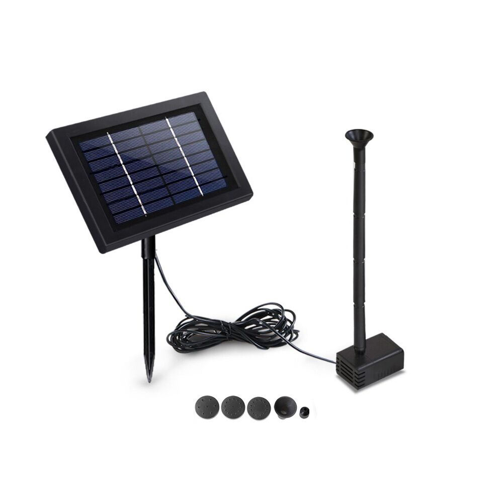 8W Solar Powered Water Pond Pump Outdoor Submersible Fountains 230L/H 1.2m Lift
