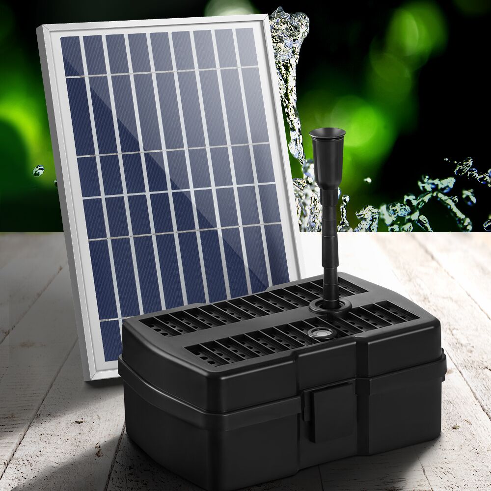 Solar Pond Pump with Eco Filter Box Water Fountain Kit 800L/H 1.5m Lift - Image 8